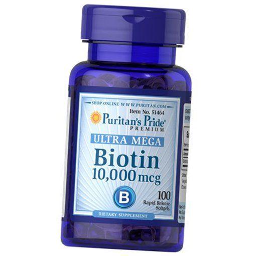 Біотин Puritan's Pride Biotin 10000 100 гел. капс. (36367061)