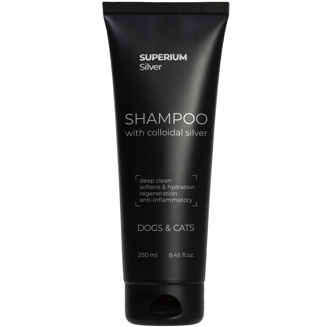 Шампунь универсальный СУПЕРИУМ Сильвер с коллоидным серебром для кошек и собак 250 мл