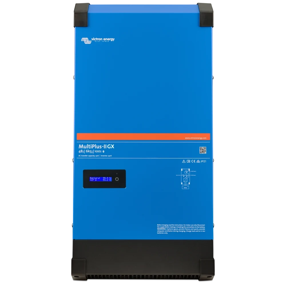 Інвертор VictronEnergy MultiPlus-II 48/6k5/100-50 GX 230V однофазний чиста синусоїда (2893798947) Інвертор VictronEnergy MultiPlus-II 48/6k5/100-50 GX 230V однофазний чиста синусоїда (2893798947)