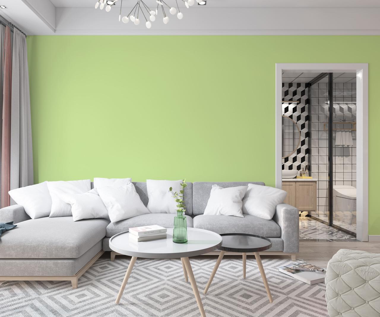 Краска интерьерная латексная Skyline 3 л 0540-G50Y Лайм (2487184656) - фото 3