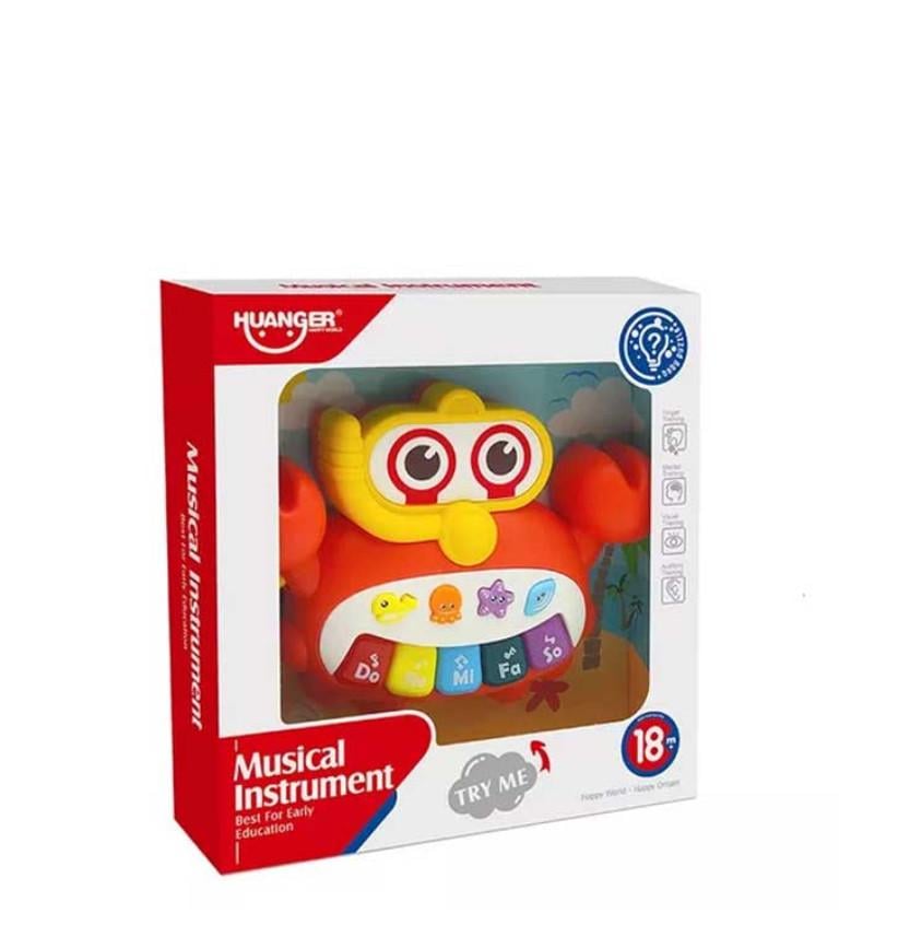 Іграшка дитяча музична Huanger Краб (2755318322)