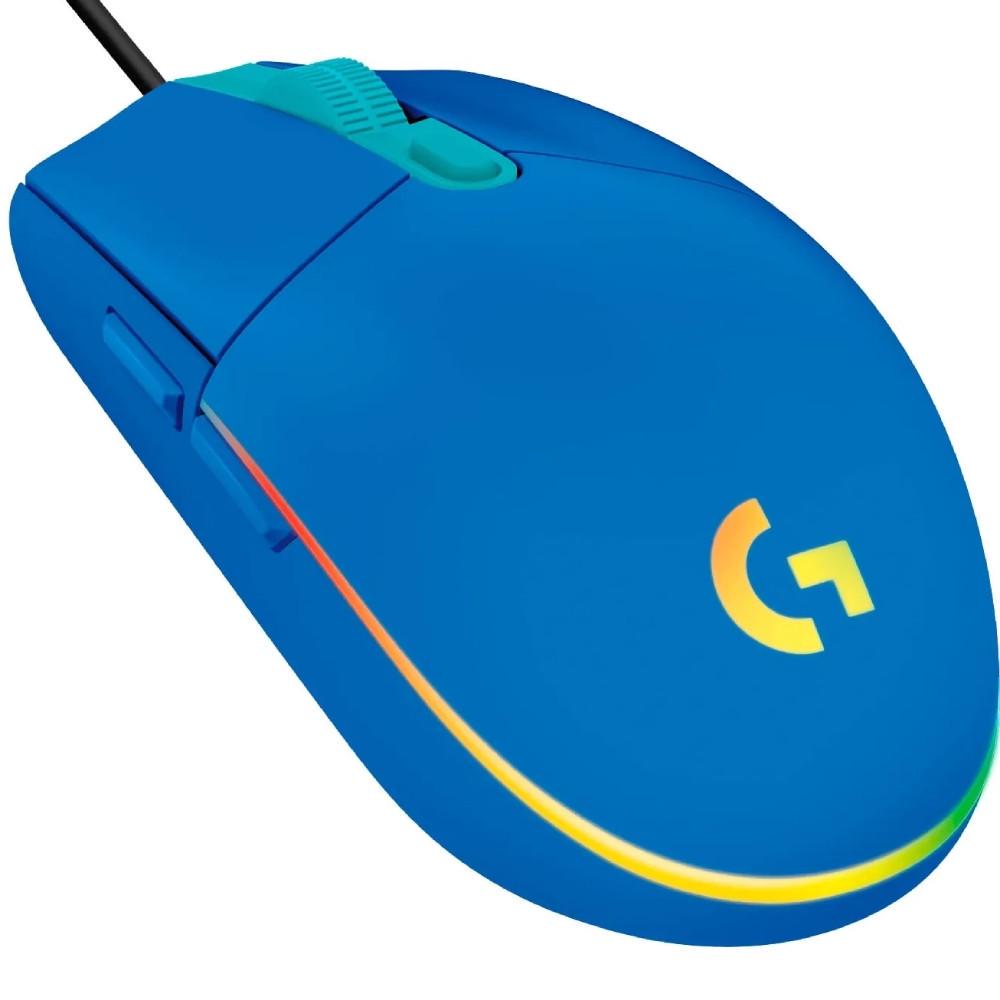 Компьютерная мышка Logitech G102 Lightsync USB Синий (36261077) - фото 2