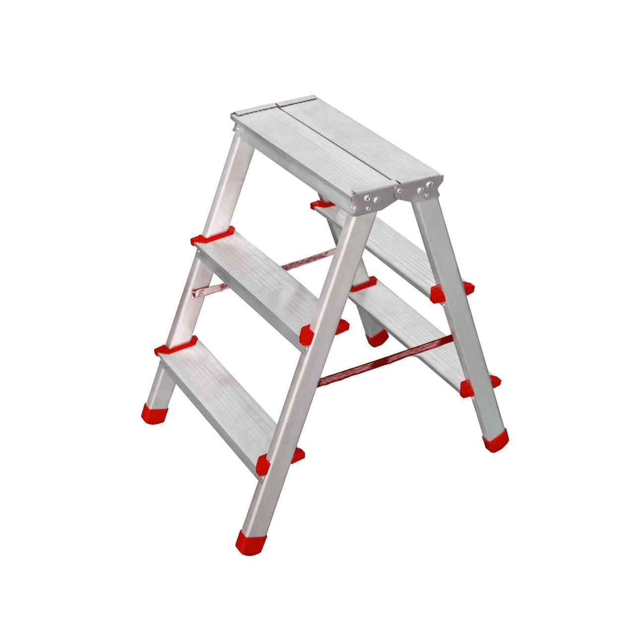 Лестница алюминиевая двухсторонняя Scala.TOP TWINSTEP 2х3 ступеней