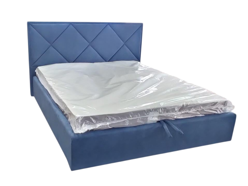 Кровать двуспальная BNB Pallada Comfort Allure с подъемным механизмом и нишей для белья 140х190 см Синий (bnb_190_0403)