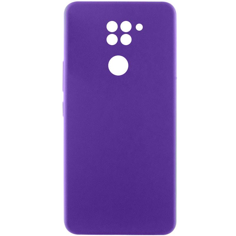 Протиударний чохол Silicone Cover Lakshmi Full Camera (AAA) для Xiaomi Redmi Note 9 / Redmi 10X Фіолетовий / Amethyst