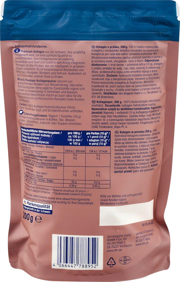 Колаген гідролізований Mivolis Kollagenpulver 200 г - фото 2 Колаген гідролізований Mivolis Kollagenpulver 200 г - фото 2
