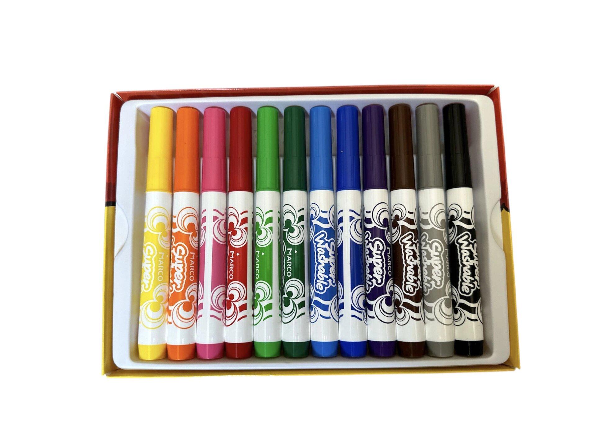 Фломастеры Marco Super Washable Jumbo 12 цветов (1632-12CB) - фото 3