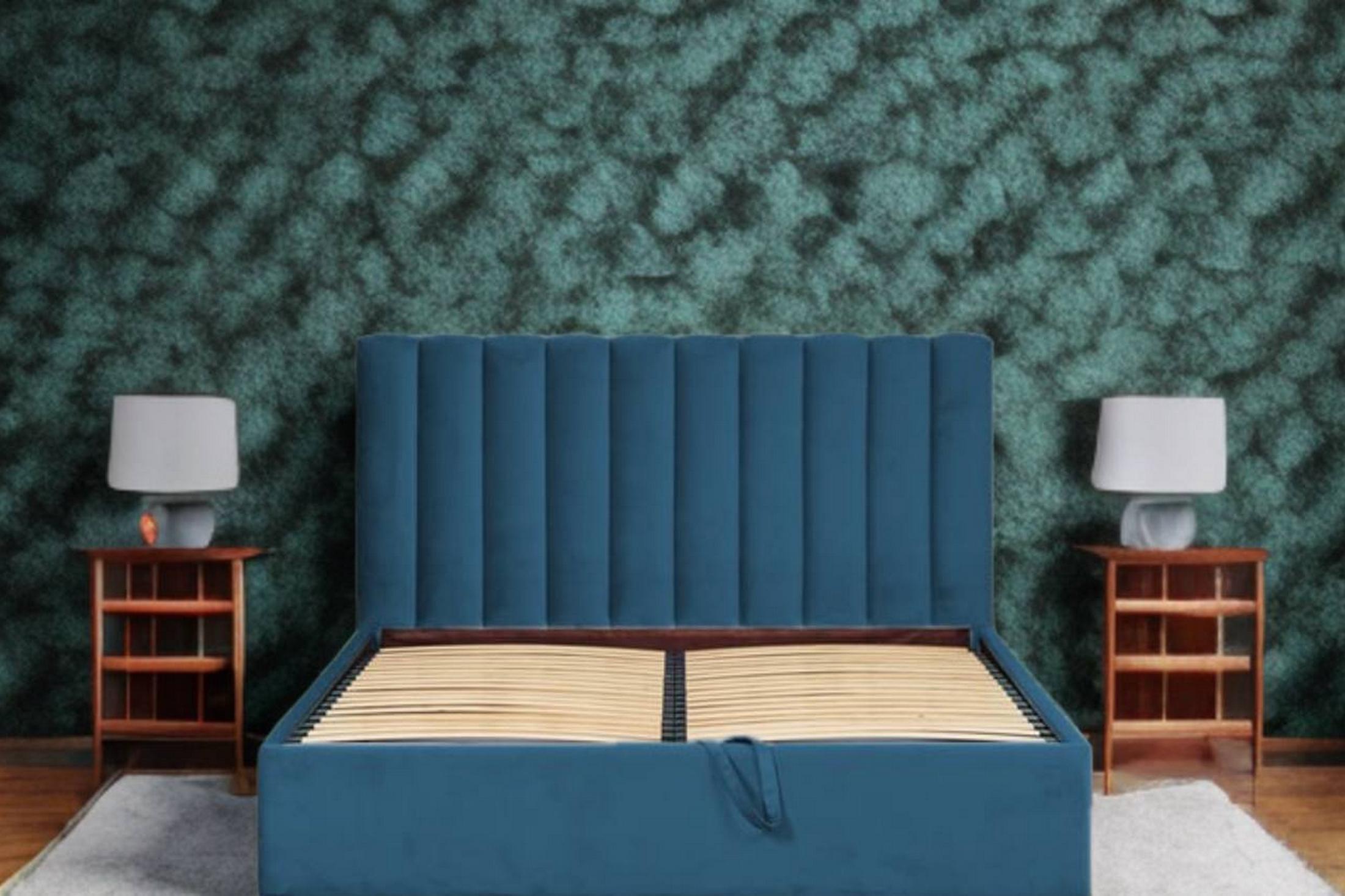 Ліжко RidneTut Taylor Lite Chicago 12 140х200 см Темно-синій (33410011-12140) - фото 3 Ліжко RidneTut Taylor Lite Chicago 12 140х200 см Темно-синій (33410011-12140) - фото 3