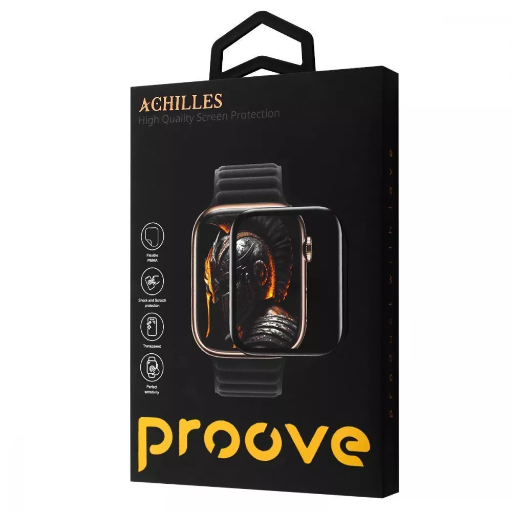 Защитное стекло Proove Achilles for Apple Watch Series 10 42 mm, Black