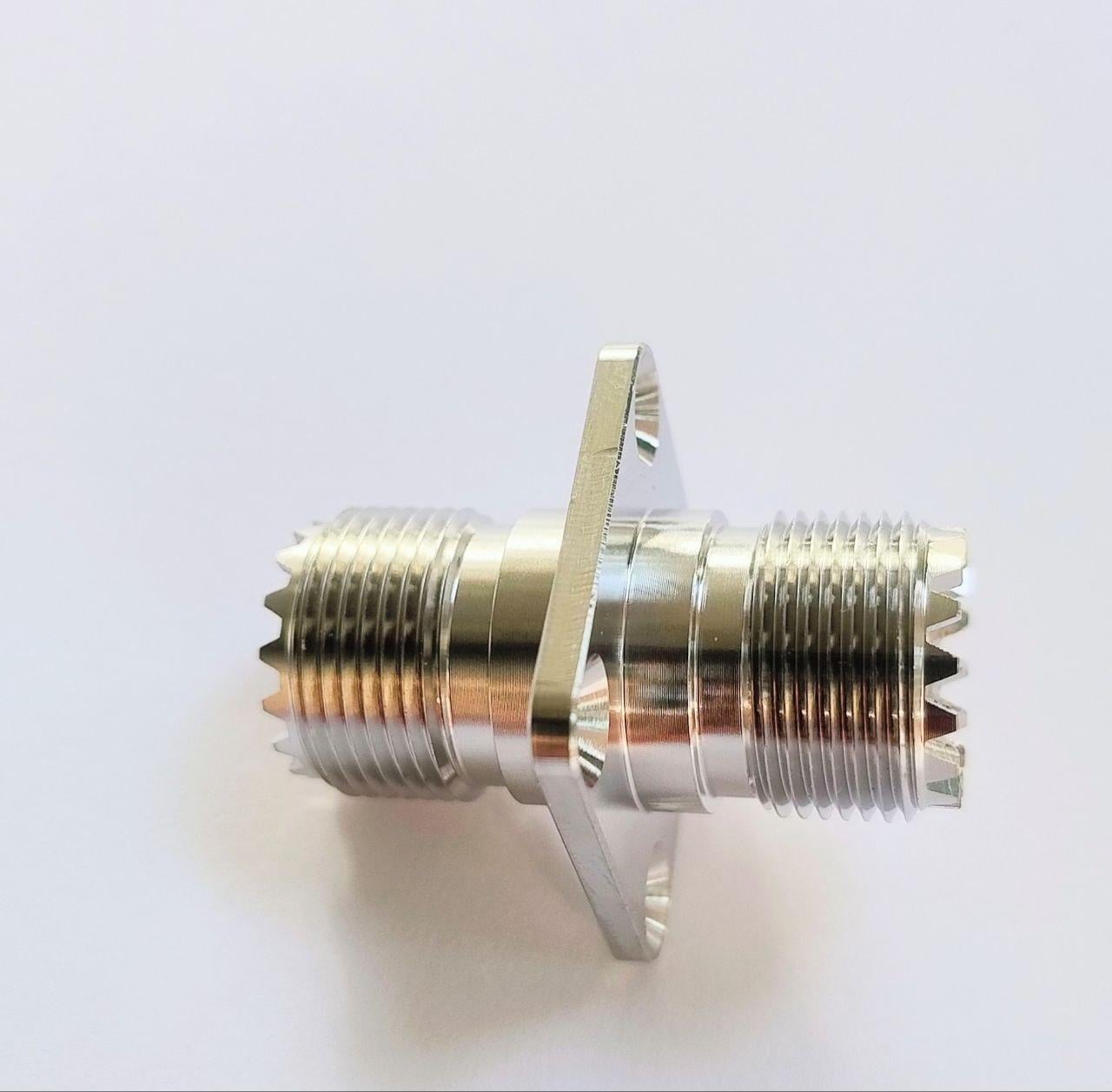 Адаптер-переходник антенный UHF female на UHF female с фланцем (PL-259)