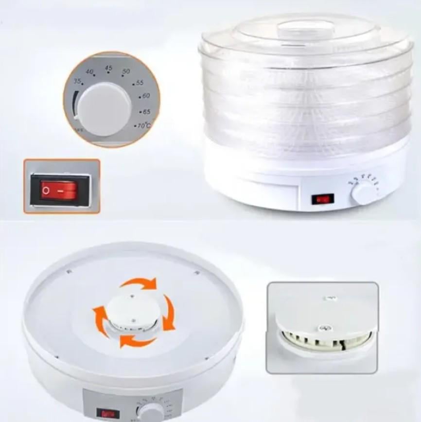 Сушилка для фруктов и овощей Rainberg RB-912 бытовая 5 ярусов 800 Вт (185) - фото 5 Сушилка для фруктов и овощей Rainberg RB-912 бытовая 5 ярусов 800 Вт (185) - фото 5