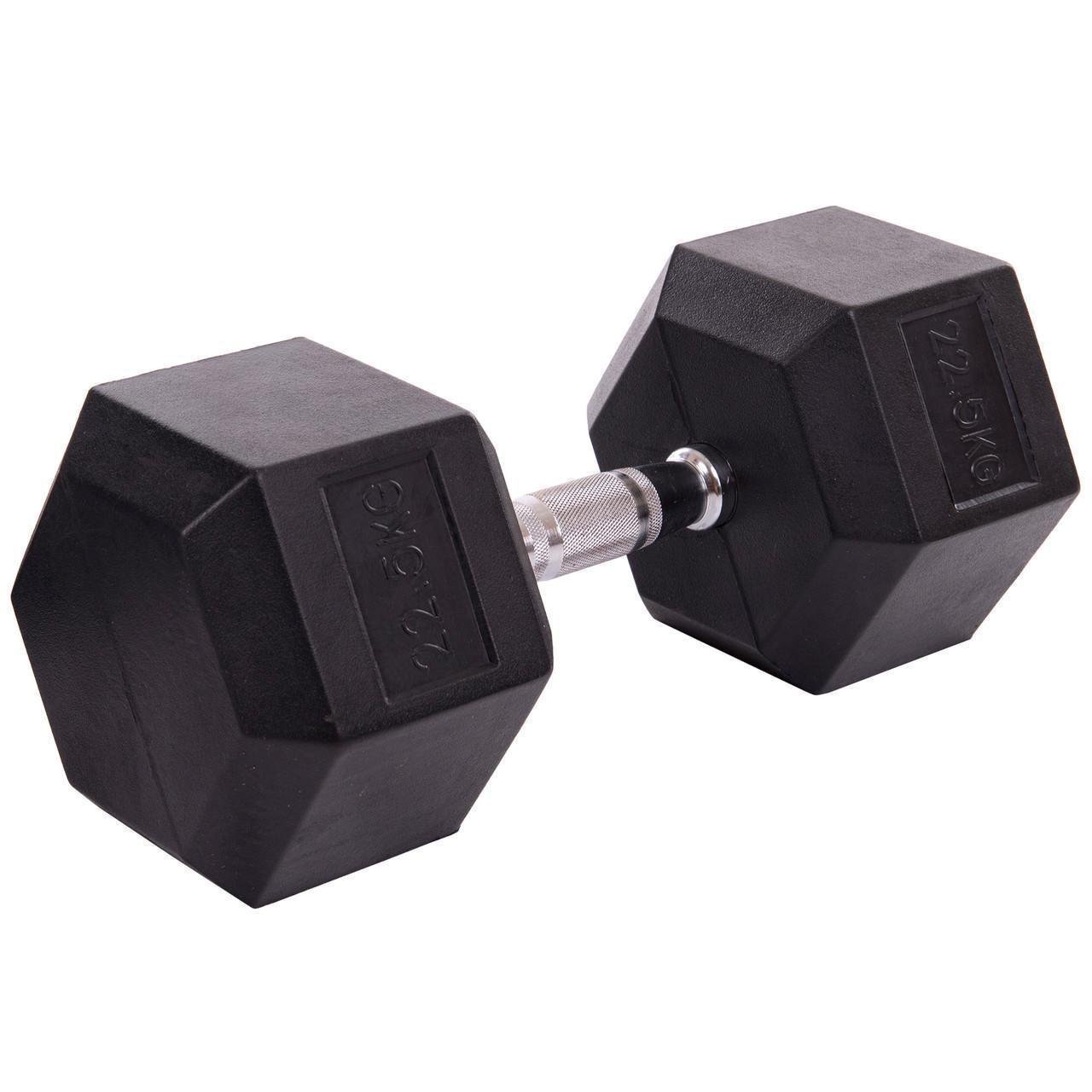 Гантель цельная SP-Planeta LN-1205-22_5 шестигранная гексагональная обрезиненная 22,5 кг (2532853965) - фото 1 Гантель цельная SP-Planeta LN-1205-22_5 шестигранная гексагональная обрезиненная 22,5 кг (2532853965) - фото 1