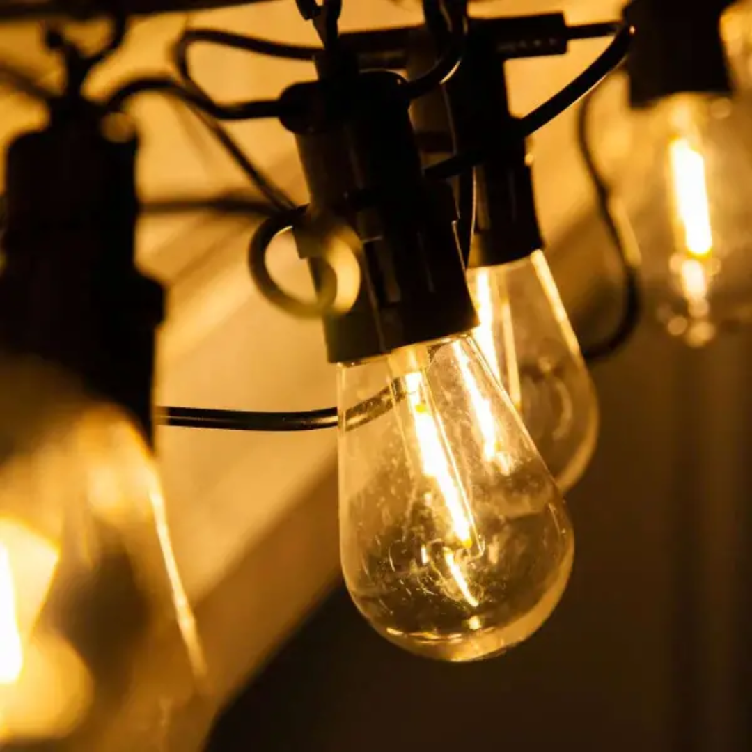 Гирлянда-ретро уличная 10 LED 5 м Теплый белый (S14Y)