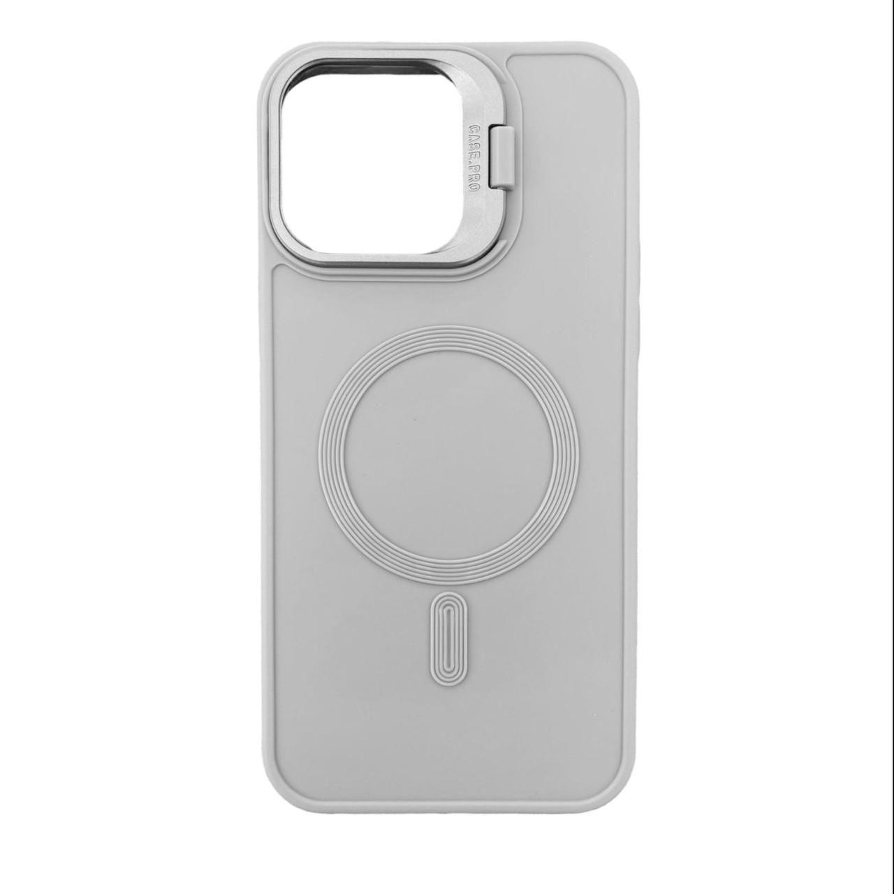 Силиконовый чехол Wave с MagSafe для iPhone 14 Plus Grey - фото 1