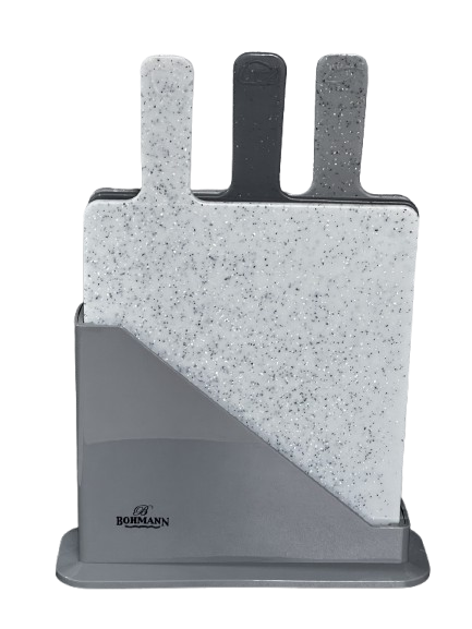 Набор разделочных досок Bohmann BH-02-527 на подставке 3 шт. Набор разделочных досок Bohmann BH-02-527 на подставке 3 шт.
