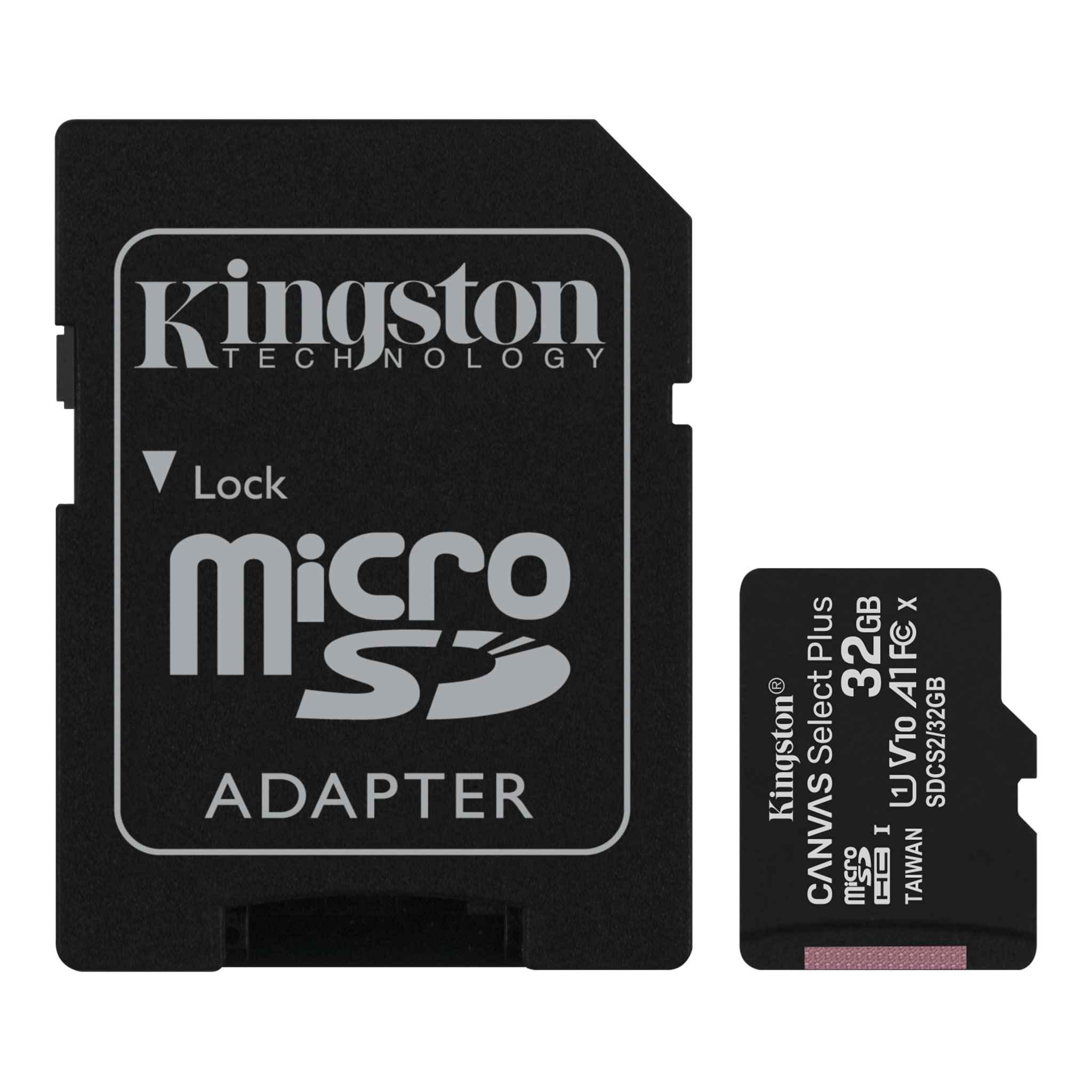 Карта пам'яті Kingston 32Gb micro SD Class 10 Canvas Select Plus