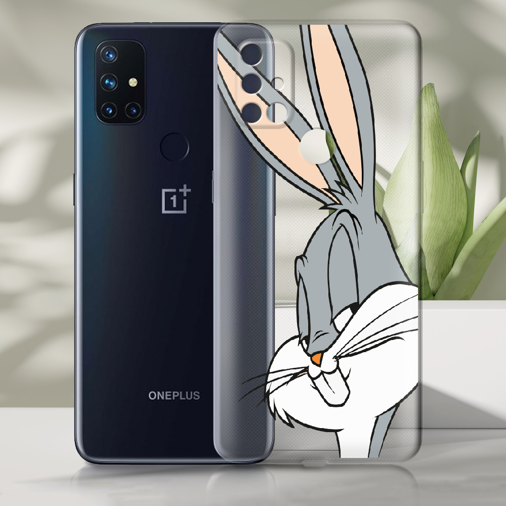 Чехол BoxFace OnePlus Nord N10 Lucky Rabbit Прозрачный силикон (43633-bk81-43633) - фото 2