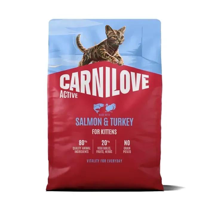 Корм сухий Carnilove Active Salmon & Turkey Kitten для кошенят лосось та індичка 2 кг (173707)