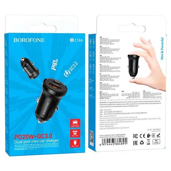 Зарядний пристрій Borofone BZ18A PD20W+QC3.0 - фото 3 Зарядний пристрій Borofone BZ18A PD20W+QC3.0 - фото 3