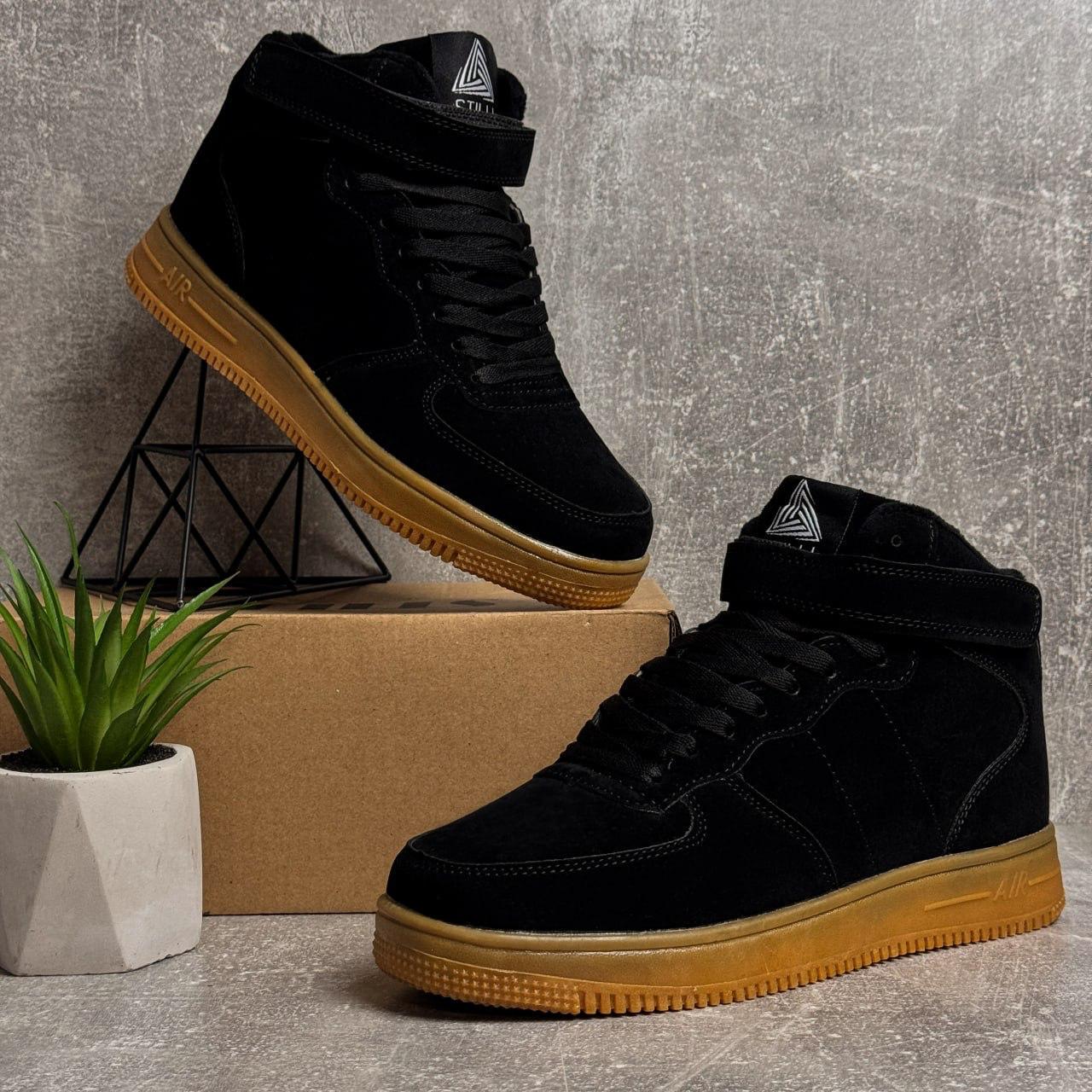 Кроссовки мужские зимние Winter New эко-замша р. 44 Черный (30766598) - фото 3 Кроссовки мужские зимние Winter New эко-замша р. 44 Черный (30766598) - фото 3