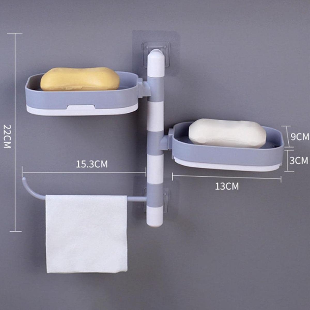 Полка-мыльница Rotary Drawer Type Soap Box настенная - фото 4