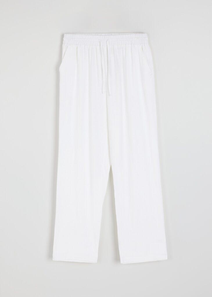 Брюки вільні жіночі Diverse LENEA р. 40 Білий (5905384144287) - фото 5