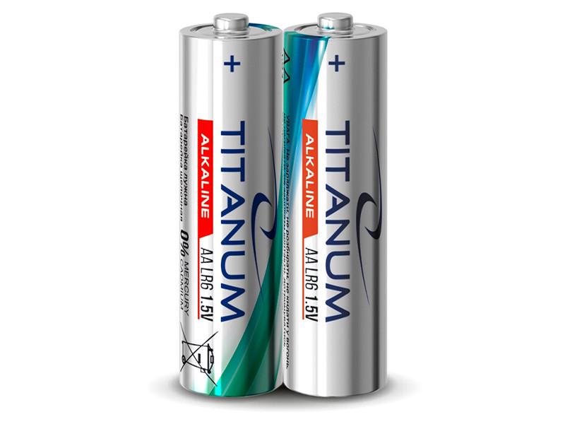 Батарейка щелочная Titanum LR6/AA Shrink 2 шт. (8454)