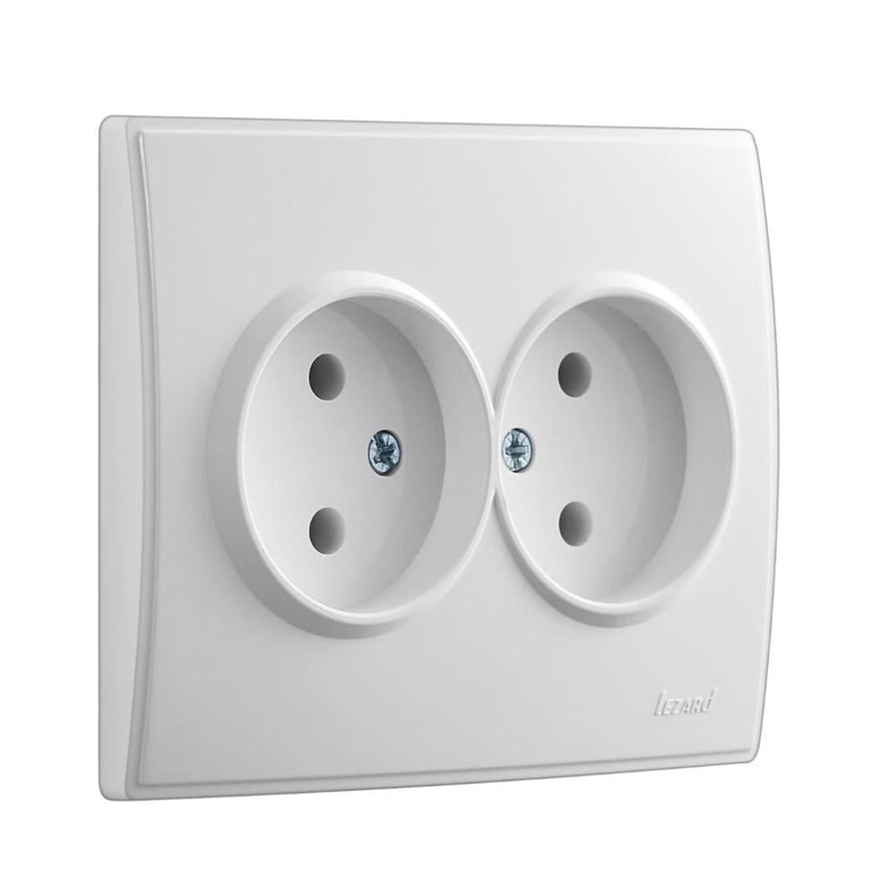 Розетка Lezard Lesya 2-я Белый