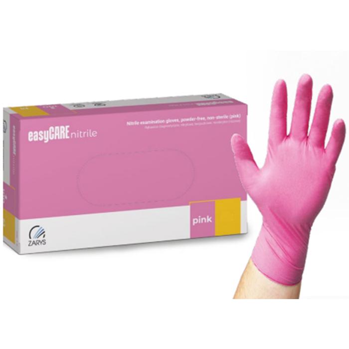Перчатки нитриловые easyCARE nitrile неопудренные L 100 шт. Pink (easyCARE PINK L) - фото 2 Перчатки нитриловые easyCARE nitrile неопудренные L 100 шт. Pink (easyCARE PINK L) - фото 2