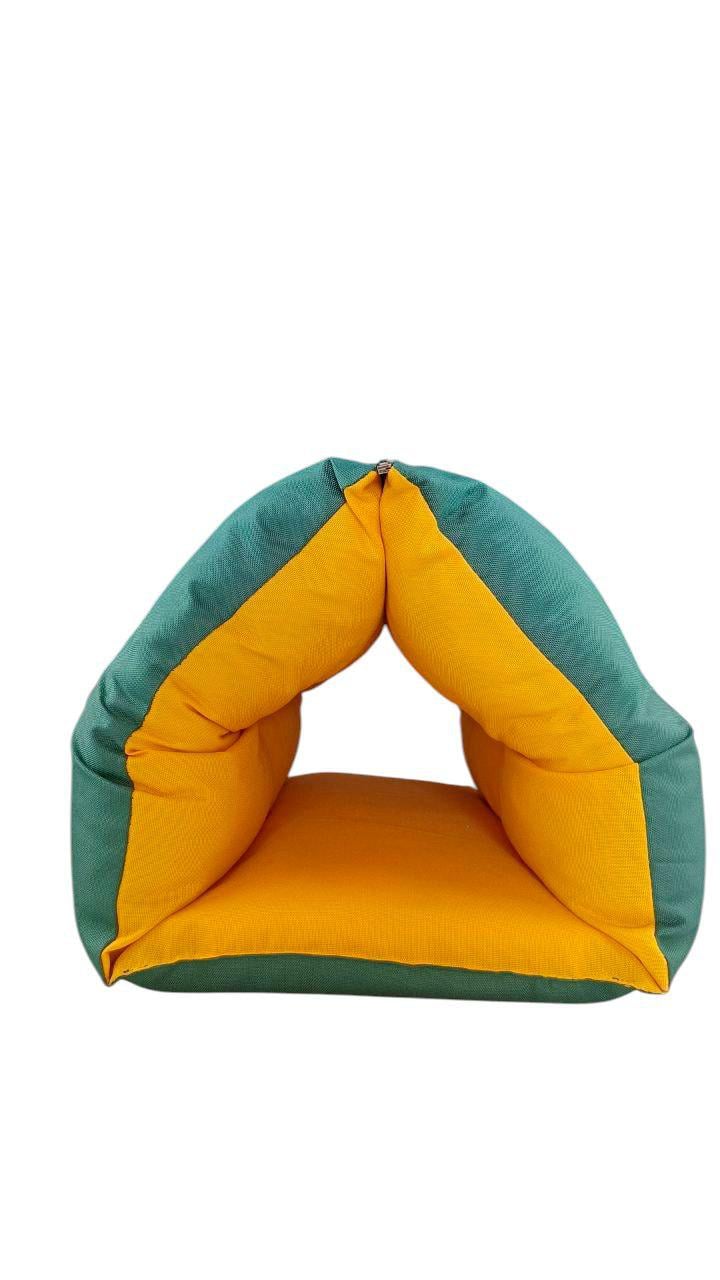 Хатинка для тварин 45х90 см Зелений з жовтим (2105)