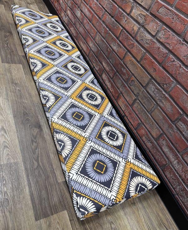 Матрас Comfort Home на подоконники/каркасы/поддоны/садовую мебель 160х40х10 см Tanzania yellow