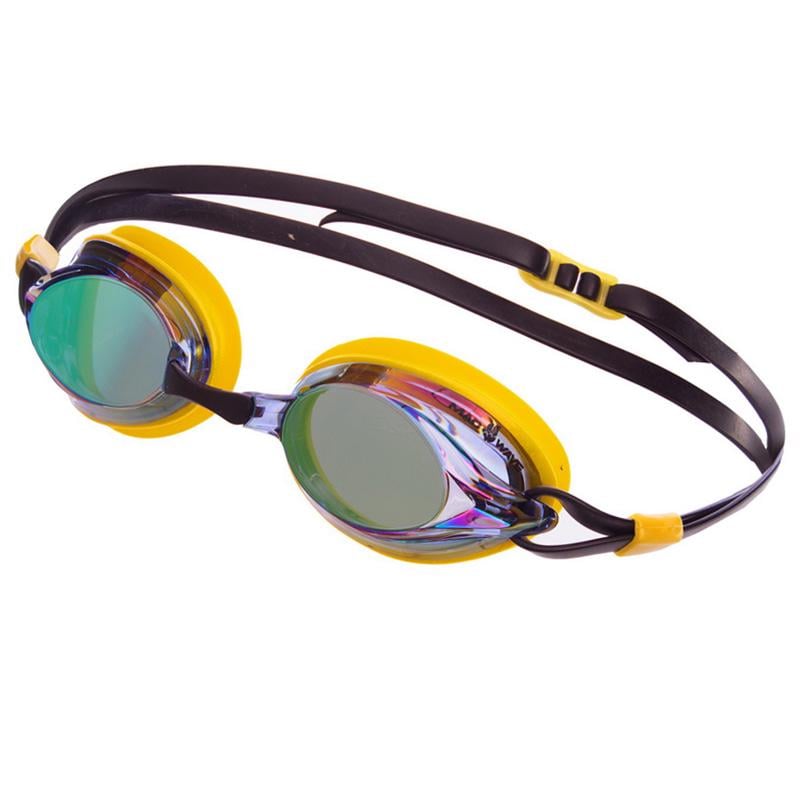 Очки для плавания Mad Wave Spurt Rainbow M042726 Желто-черный (60444048)