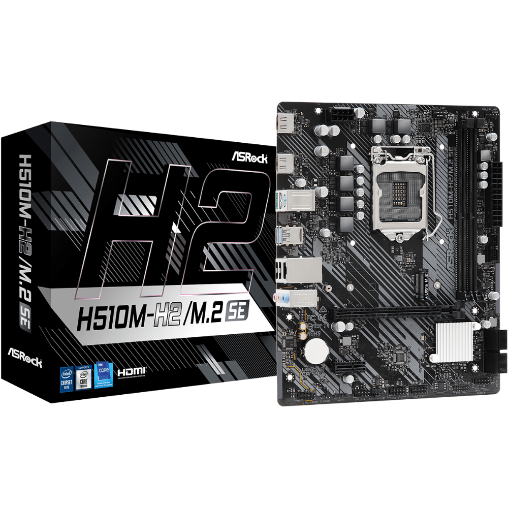 Материнська плата ASRock H510M-H2/M.2 SE Intel H470/S1200/MicroATX/2хDDR4 DIMM (94d224d0) - фото 4