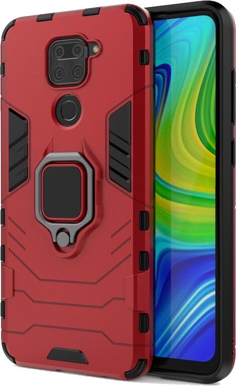 Протиударний чохол Xiaomi Redmi Note 9 (підставка кільце) Red (16798-2D)