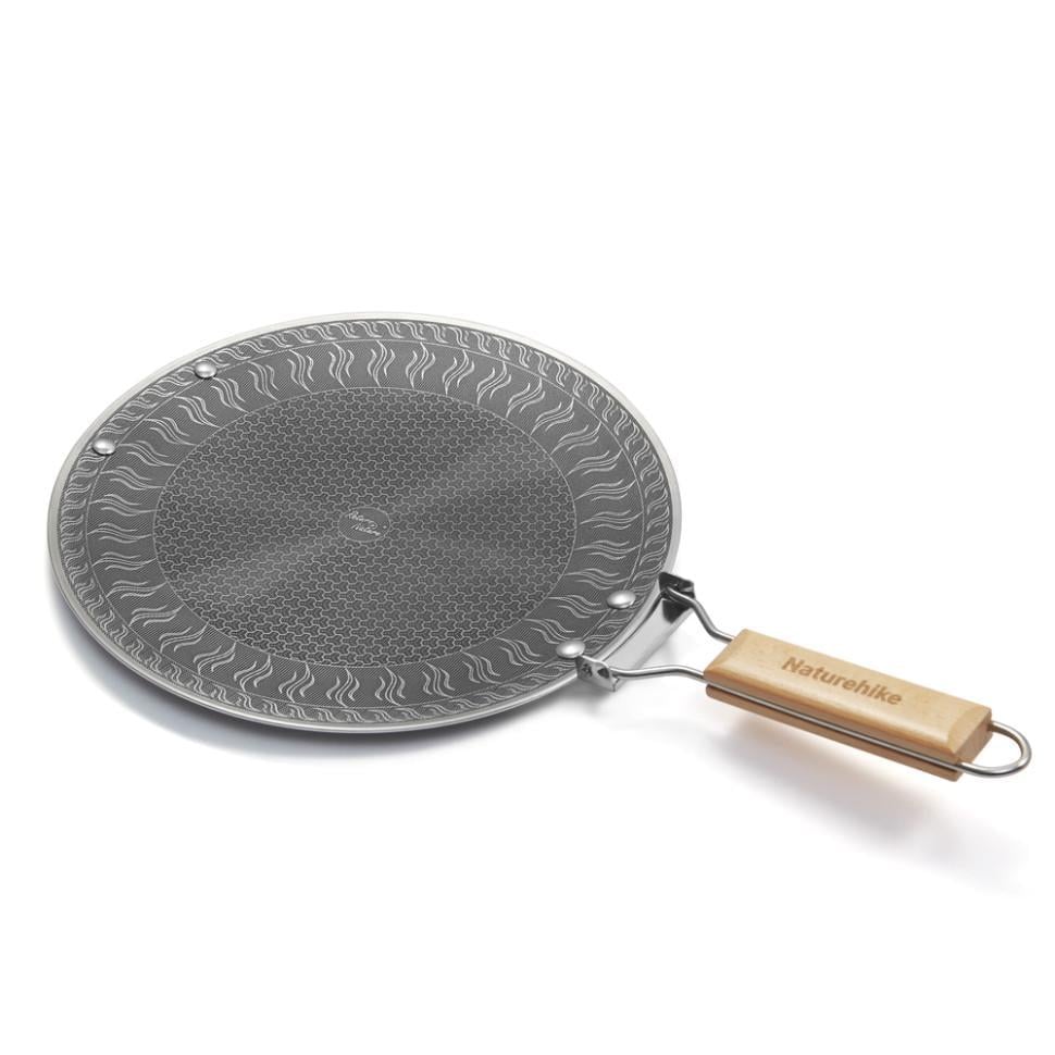 Сковорода з нержавіючої сталі зі складаною ручкою Naturehike CNK2550CF011 29,5х29,5 см