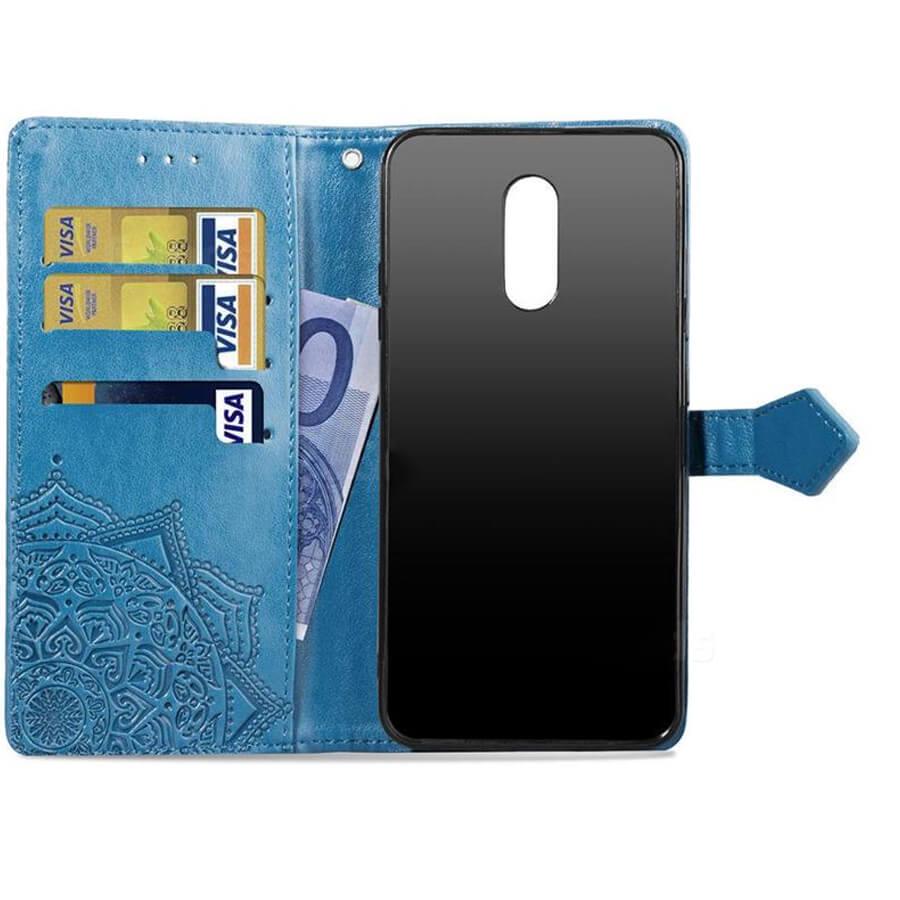 Кожаный чехол (книжка) Art Case с визитницей для Xiaomi Redmi 5 Plus / Redmi Note 5 (Single Camera) Синий - фото 2