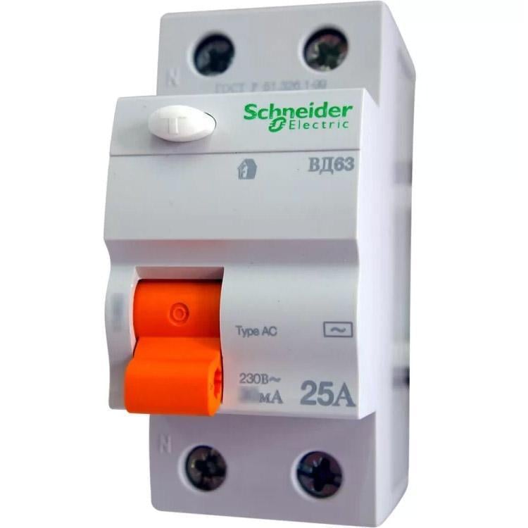 Автомат диференціальний Schneider Electric ВД63 2P 16A 10mА АС