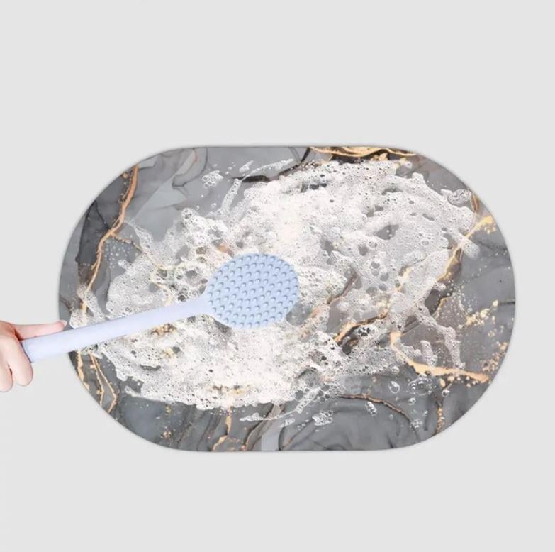 Коврик для ванной комнаты Aqua Мрамор 3D антискользящий влагопоглощающий 38х58 см - фото 2 Коврик для ванной комнаты Aqua Мрамор 3D антискользящий влагопоглощающий 38х58 см - фото 2