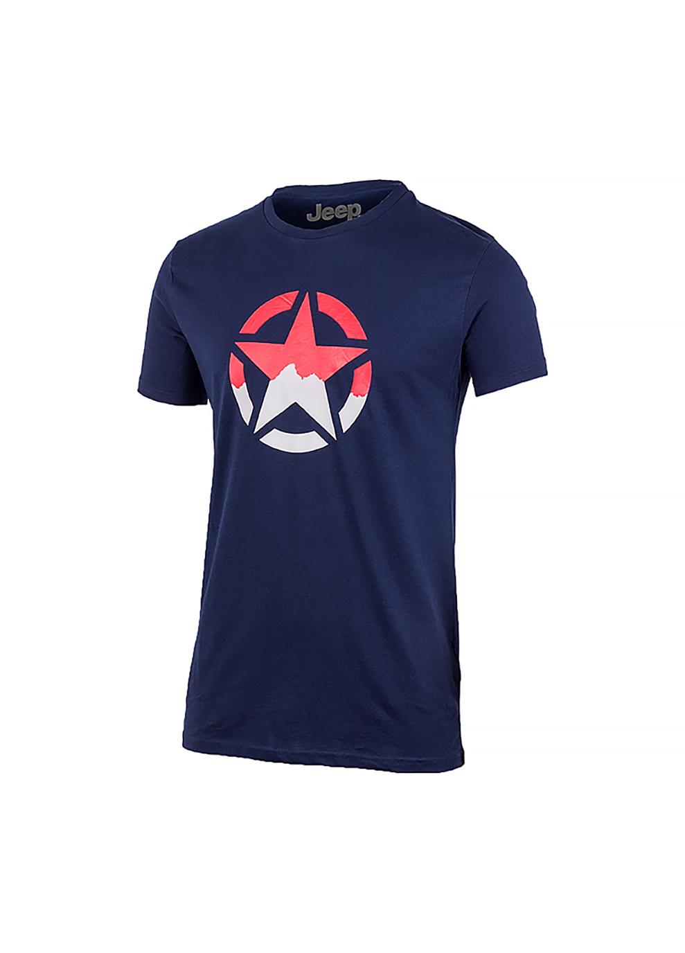 Футболка мужская JEEP T-SHIRT STAR J22W 2XL Синий (O102582-A184 2XL)