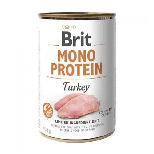 Корм вологий для собак Brit Mono Protein Dog з індичкою 400 г (1466)