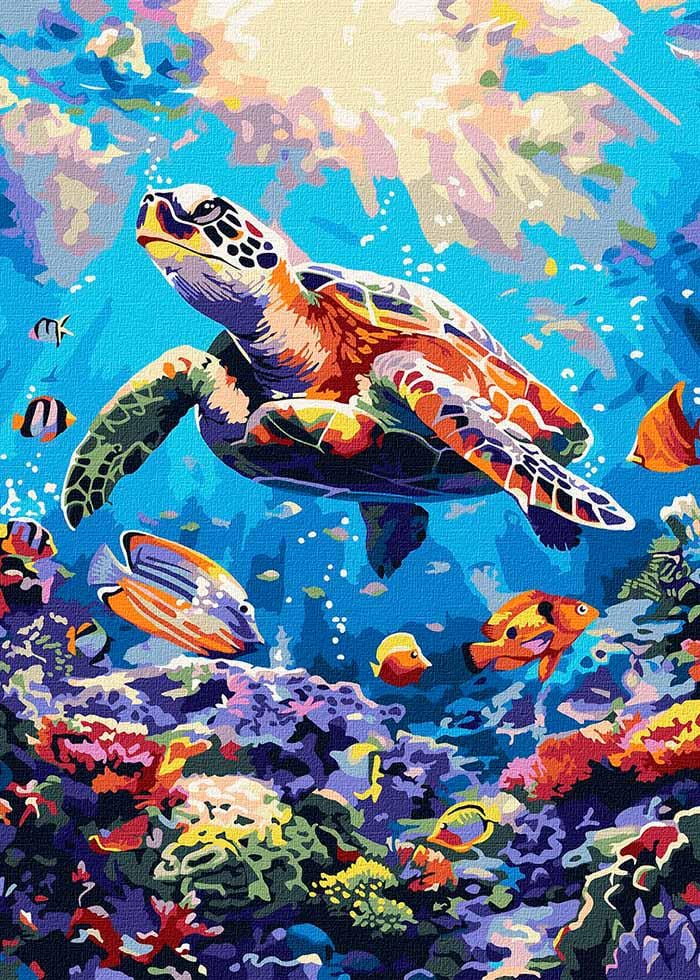 Картина по номерах Ideyka Морський спокій 40х50 см (KHO6660)