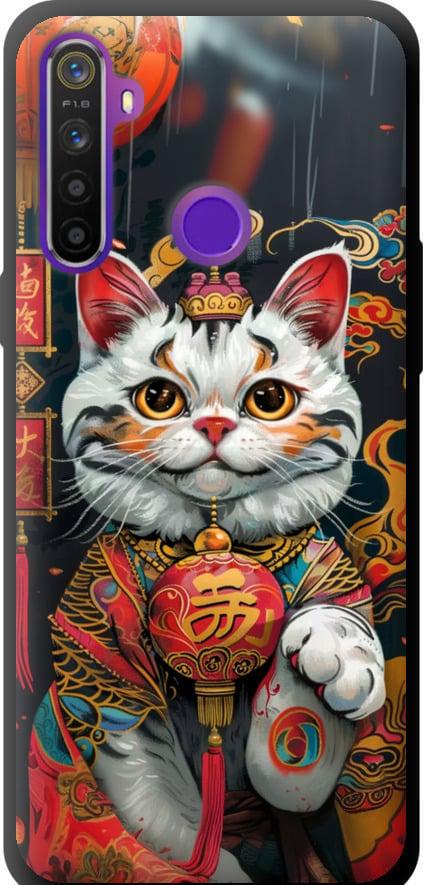 Чехол на Realme 5 China Cat v2 (6135b-1862-42517)