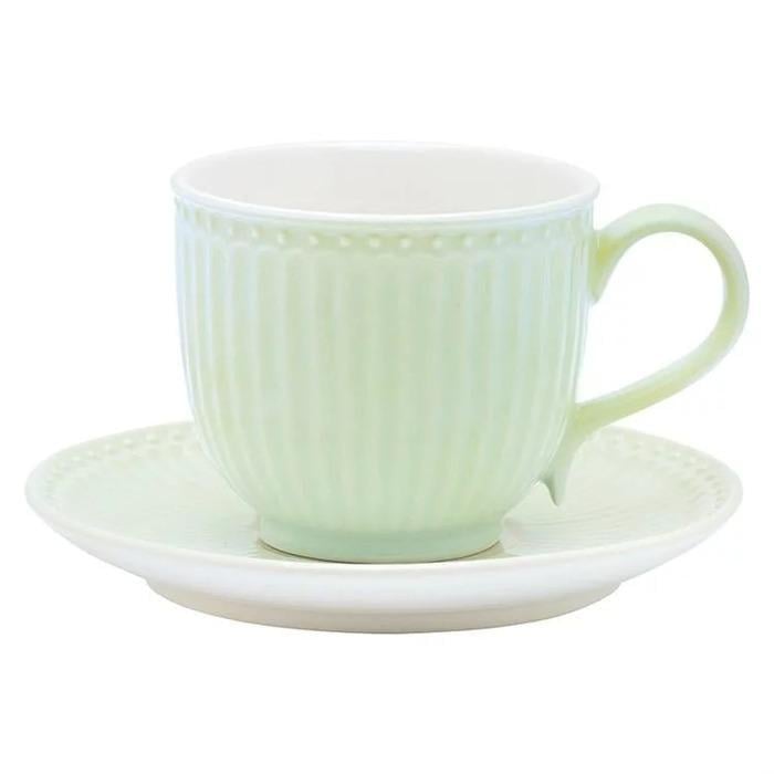 Чашка GreenGate Alice Кофейная пара 8,5 см Светло-зеленый (2586762)