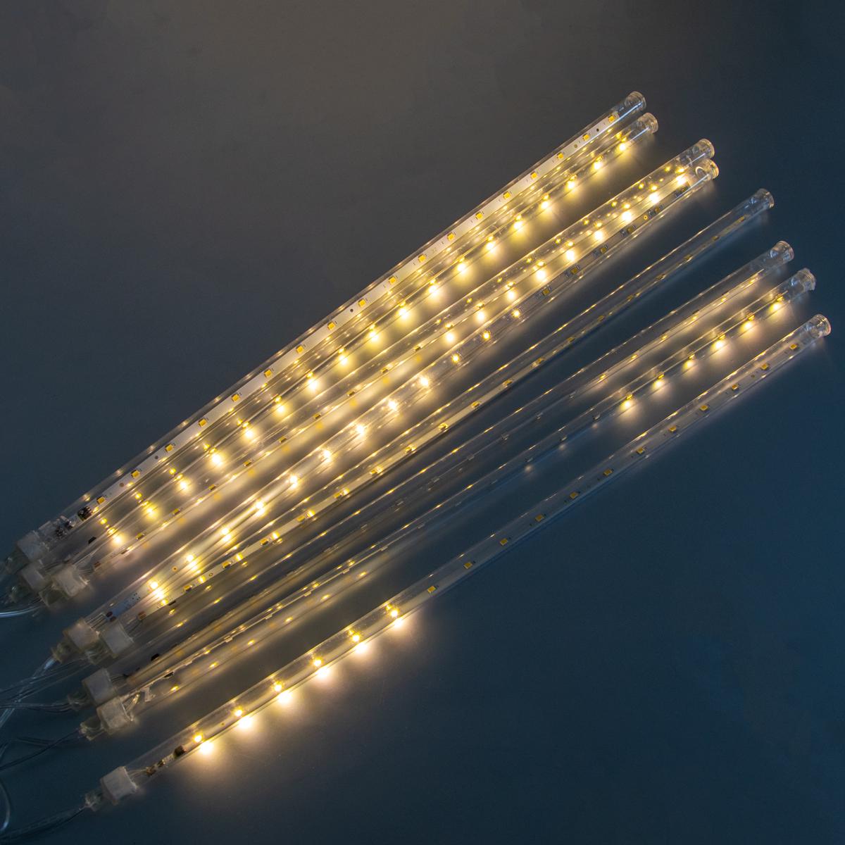 Светодиодная гирлянда Тающие сосульки Теплый белый G-558 228 LED 3 м (1008978-White) - фото 4