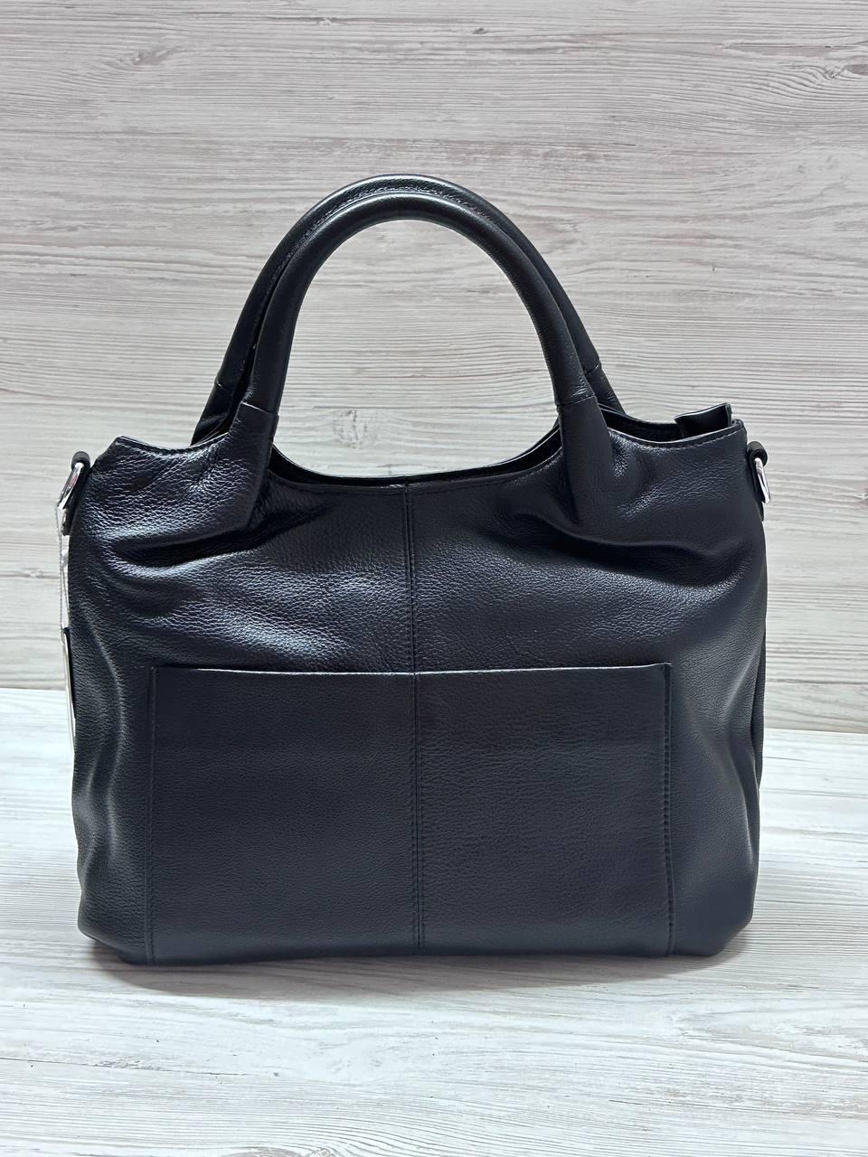Сумка женская из натуральной кожи Черный (2059)