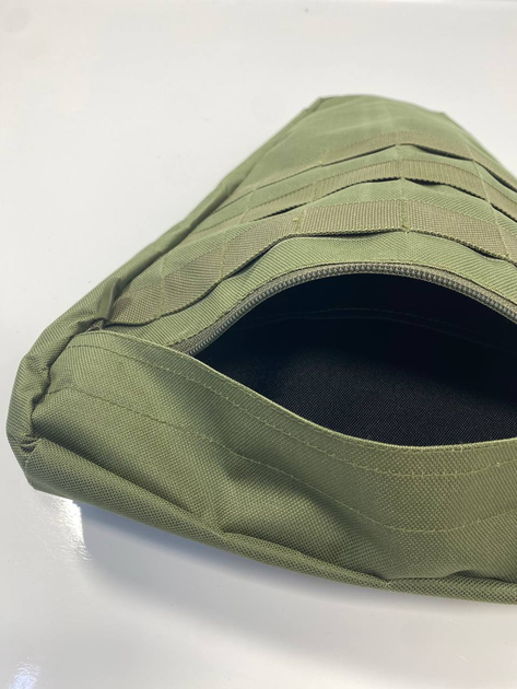 Напашник Vel Х Clefers Tac з molle-системою Oxford 600D 31 см Олива (5024577) - фото 3 Напашник Vel Х Clefers Tac з molle-системою Oxford 600D 31 см Олива (5024577) - фото 3