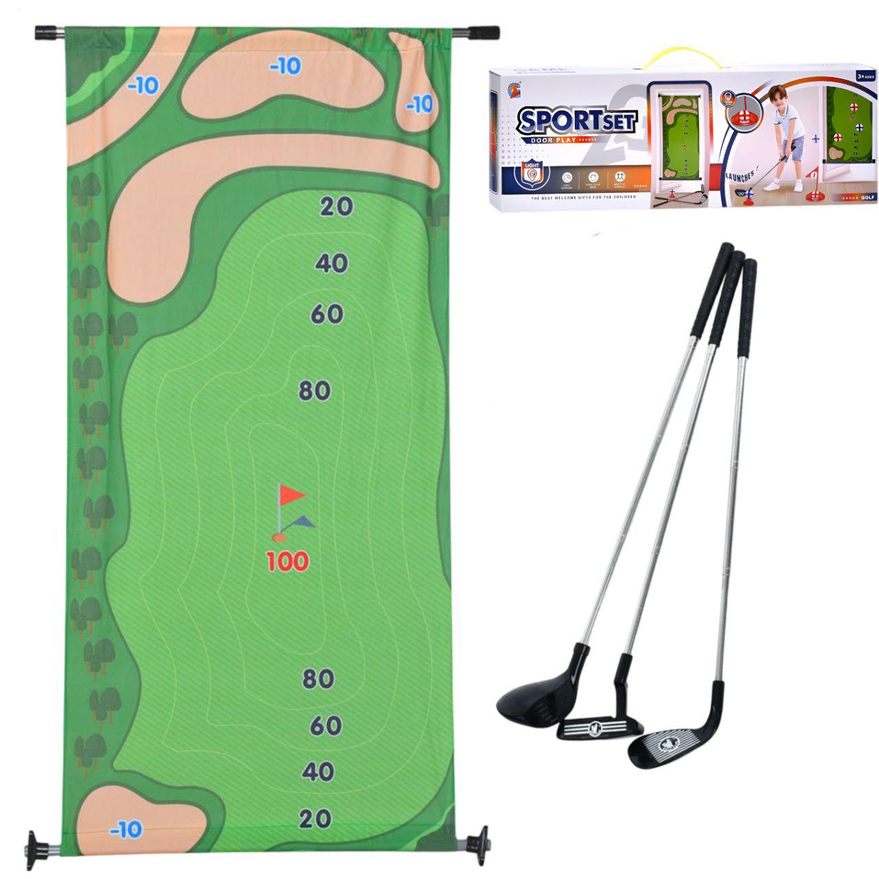 Набор гольфа игровой MR 1422 с креплением на дверь/игровым полем/3 телескопическими клюшками/6 мячами (26407444) Набор гольфа игровой MR 1422 с креплением на дверь/игровым полем/3 телескопическими клюшками/6 мячами (26407444)
