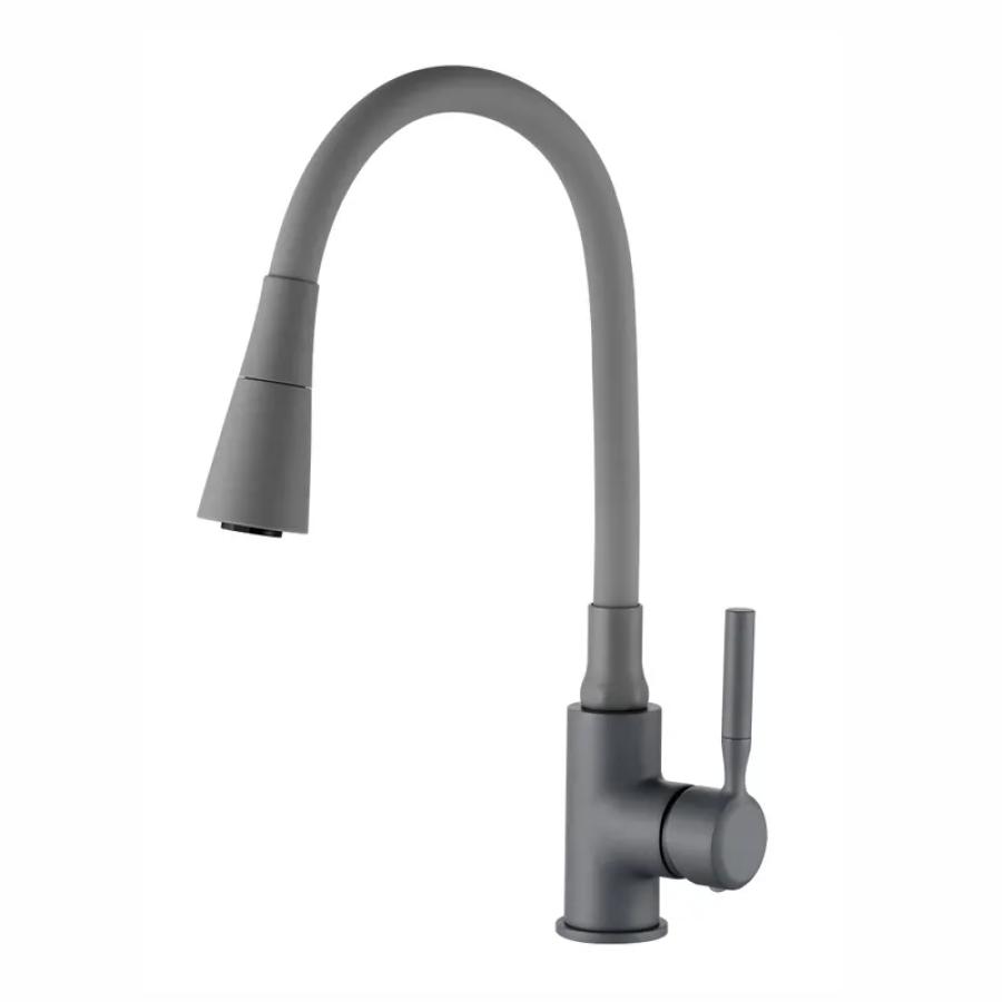 Змішувач для кухні Zerix Atrium-011-T Graphite Refl Gray (ZX6107)