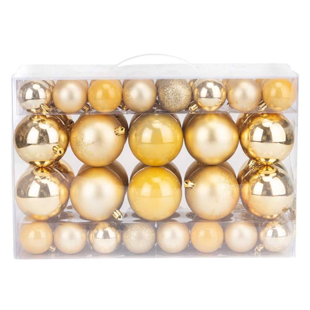 Набор елочных шариков Золотые огоньки 68 шт. (6042-007)