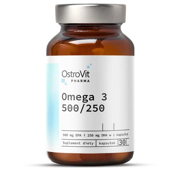 Жирные кислоты OstroVit Pharma Omega 3 500/250 30 капсул
